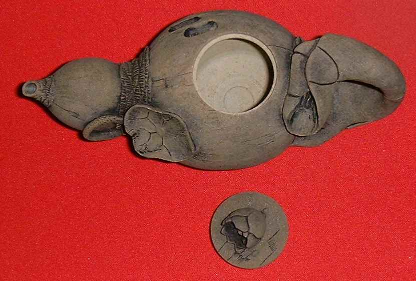 Designer lotus root Tea-cup & cover (Top view)